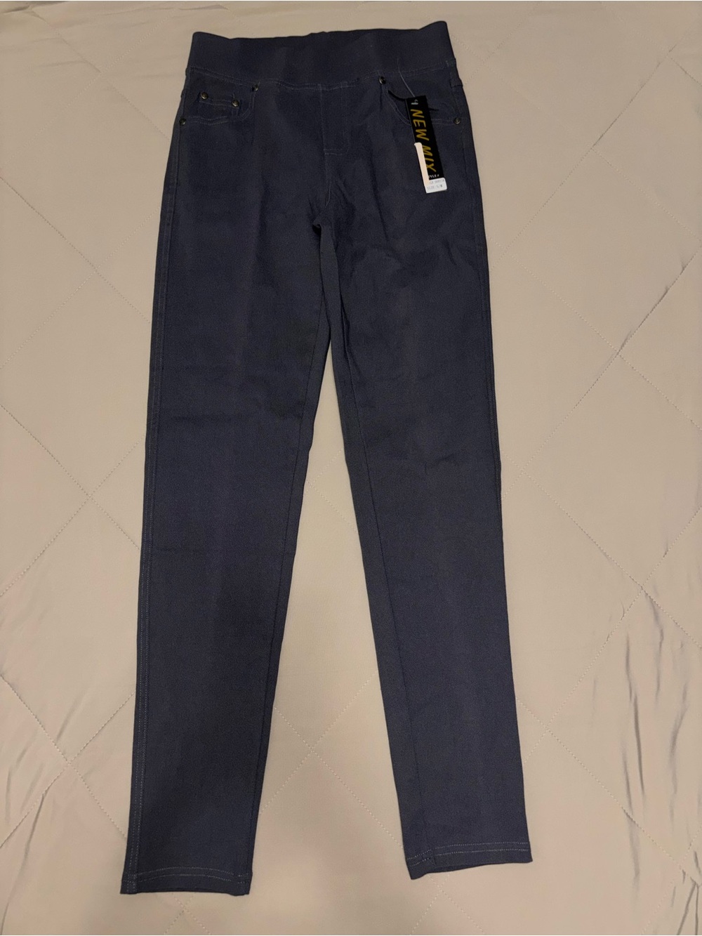 New Mix Gray Skinny Ponte Pants